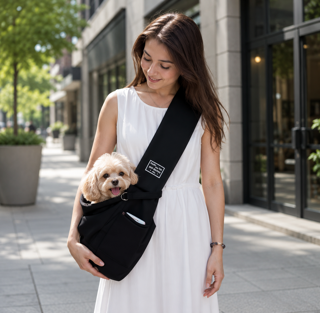 Golden Paws Sling Carrier ā Hands-Free Pet Bag for Dogs & Cats
